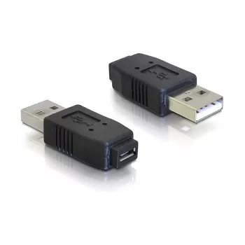 Adapter USB micro-A+B υποδοχή θηλυκή σε USB 2.0 A βύσμα αρσενικό DeLOCK 65029