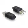 Adapter USB micro-A+B υποδοχή θηλυκή σε USB 2.0 A βύσμα αρσενικό DeLOCK 65029
