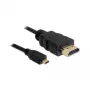 Καλώδιο HDMI DeLOCK 82661 1 m HDMI Type-A σε Type-D μαύρο