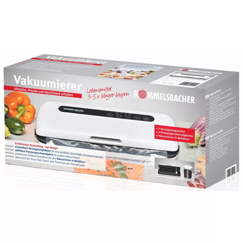 Rommelsbacher VAC110 - 360 x 155 x 75 mm - Μαύρο - Λευκό (VAC 110)