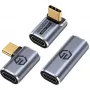 Προσαρμογέας USB-C GrauGear G-AD-40G-3 — 40 Gbit/s, αλουμίνιο, συσκευασία 3 τεμ.