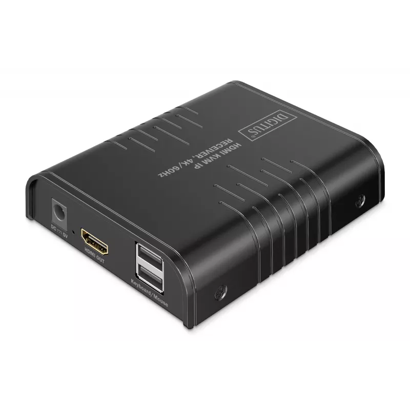 Digitus HDMI KVM IP Δέκτης 4K/60Hz Ενσύρματος 200m