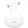 Ασύρματα ακουστικά Bluetooth Usams TWS E02 ANC+ENC λευκά