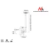Maclean MC-504A S Ρυθμιζόμενη βάση οροφής 23-42 30kg