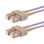 Καλώδιο οπτικών ινών LOGON AL5SCSC10I/4I OM4 10 m 2x SC σε 2x SC (ροζ)