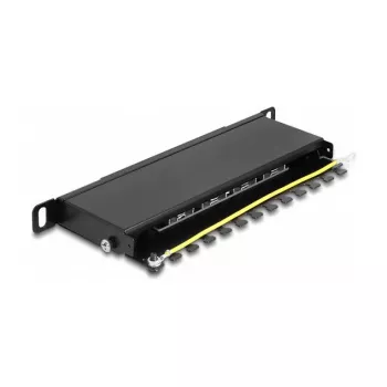 DeLOCK patch panel 10 ιντσών 8 port Cat.6A 0,5U μαύρο