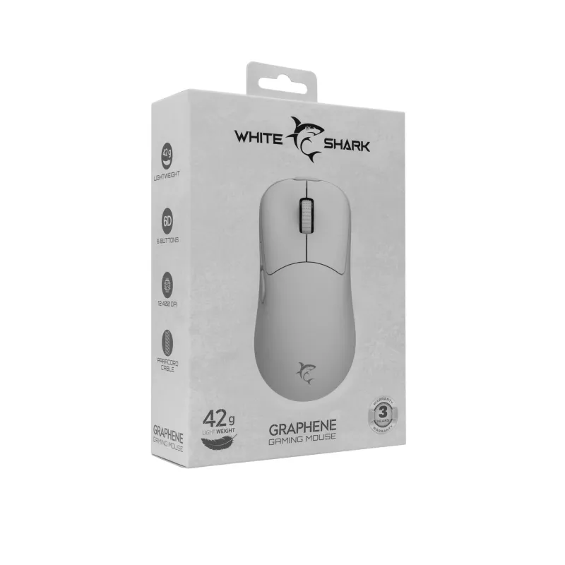 Ποντίκι White Shark GM-5014 Graphene λευκό USB