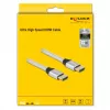 Καλώδιο HDMI DeLOCK Ultra High Speed 48 Gbit/s 8K 60 Hz ασημί 1 m