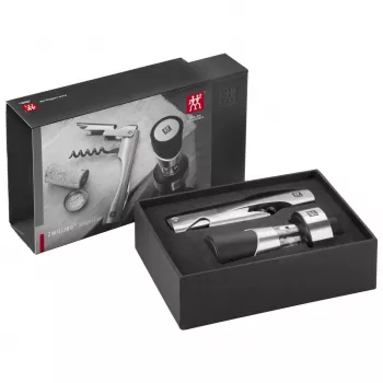 ZWILLING Sommelier Σετ εργαλείων κρασιού — ορθογώνια θήκη 100×190×42 mm, 2 τεμ.