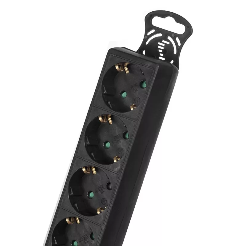 Πολύπριζο MACLEAN MCE195G 6 θέσεων, καλώδιο 5 m, μαύρο