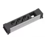 Bachmann POWER FRAME Medium 916.006 πολύπριζο, 3x Schuko (CEE 7/3), είσοδος GST18i3, 250 V, 0,2 m, μαύρο/αλουμίνιο
