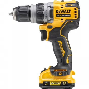 DeWALT DCD703L2T-QW 12 V XR επαναφορτιζόμενο δραπανοκατσάβιδο με εναλλάξιμες κεφαλές, 2x 3,0 Ah Li-Ion, 4 κεφαλές, 1500 RPM, τσοκ 10 mm χωρίς κλειδί, 0,9 kg, κίτρινο/μαύρο