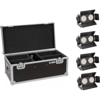 Σετ LED EUROLITE CBB-2 WW/CW Fairlight 4x — σετ φωτισμού σκηνής/αρχιτεκτονικής με 4 προβολείς, θερμό/ψυχρό λευκό