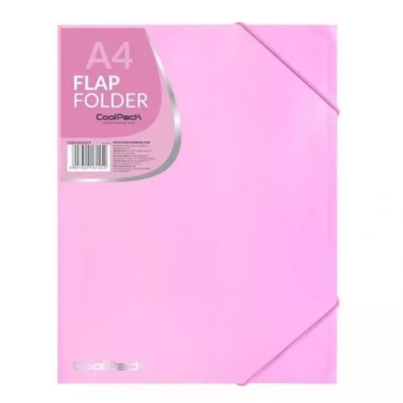 Coolpack πτυσσόμενος φάκελος PP, A4, παστέλ ροζ