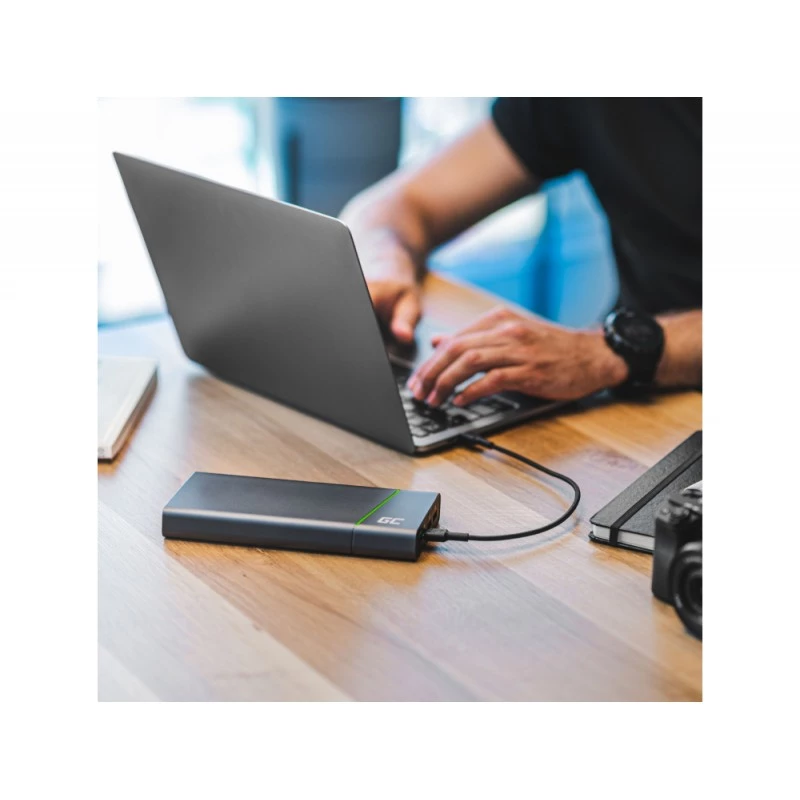 Green Cell KABGC30 καλώδιο USB USB 2.0 1.2 m USB-C μαύρο