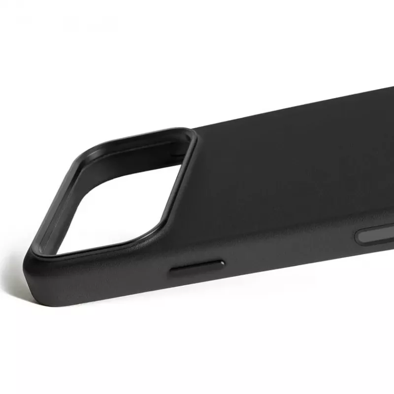 Mujjo Full Leather Case θήκη για iPhone 17 Pro Max μαύρο