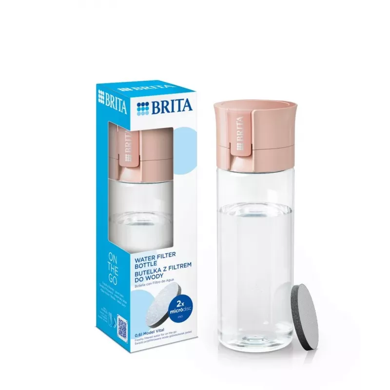 Brita Vital Ροδάκινο Φιάλη Φίλτρου 2 Φύλλων