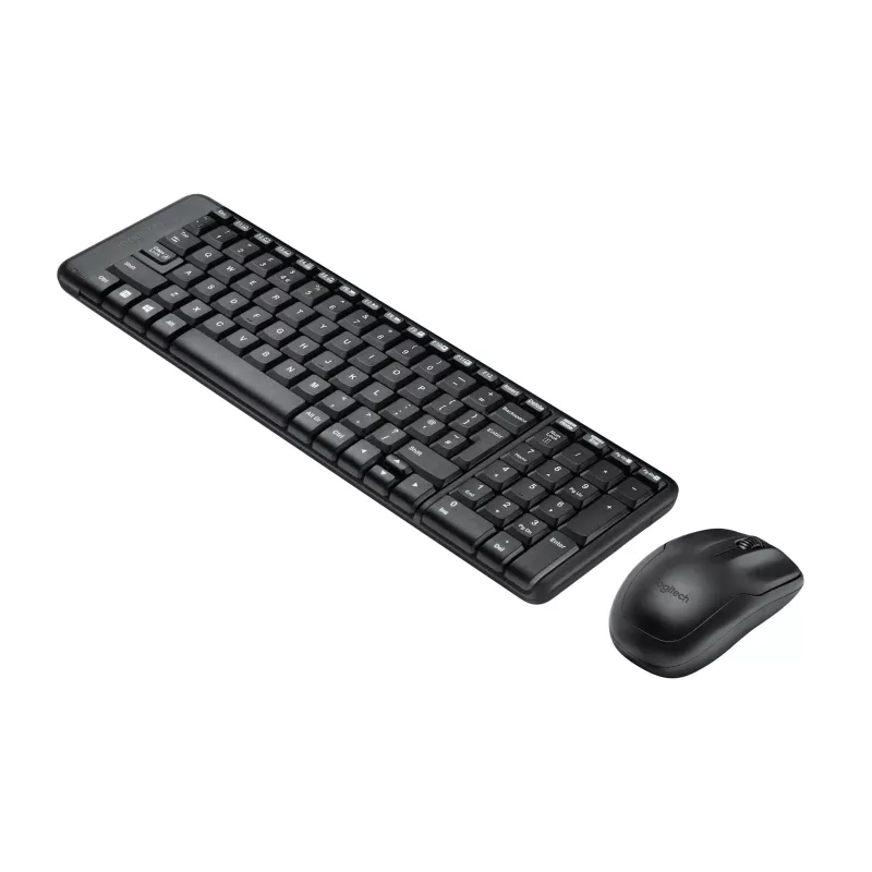 Wireless Combo MK220, Wireless, RF Wireless, QWERTZ, μαύρο, ποντίκι