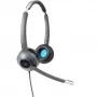 Ενσύρματο On-Ear headset Cisco 522 — Dual Supraaural, 3,5 mm με προσαρμογέα USB-A, ανθρακί