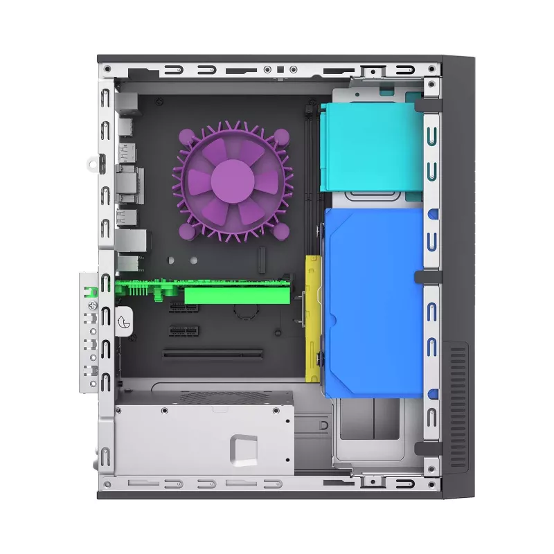 Akyga AK-302-01BL Κουτί SFF-PC, Micro-ATX / Mini-ITX, USB-C + 2x USB 3.0 + USB 2.0, χωρίς τροφοδοτικό, μαύρο