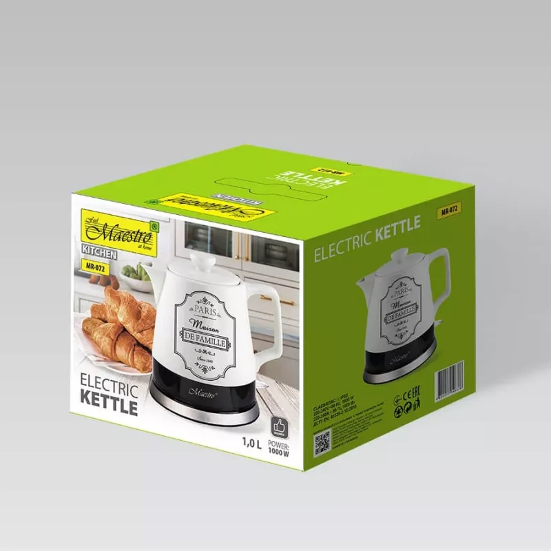 Feel-Maestro MR-072 βραστήρας 1,2 L λευκός 1200 W
