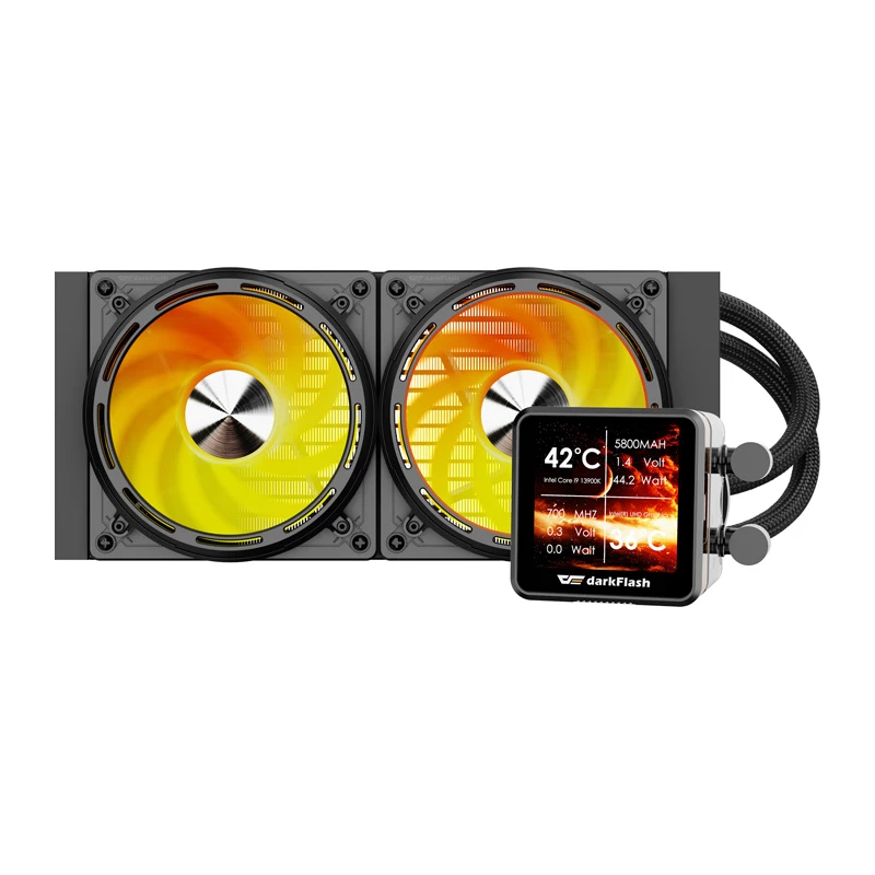 Υδρόψυξη CPU Darkflash DE240 (μαύρο) — ψυγείο 240 mm, AIO υγρής ψύξης