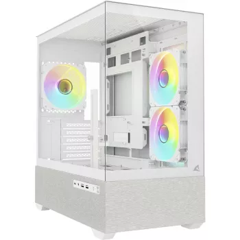 Sharkoon MK7 ARGB Κουτί mATX 2xGlas λευκό
