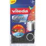 Vileda 141656 Glitzi Power Inox σφουγγαράκι τριψίματος, ύφασμα / ανοξείδωτο ατσάλι, γκρι, 2 τεμ.