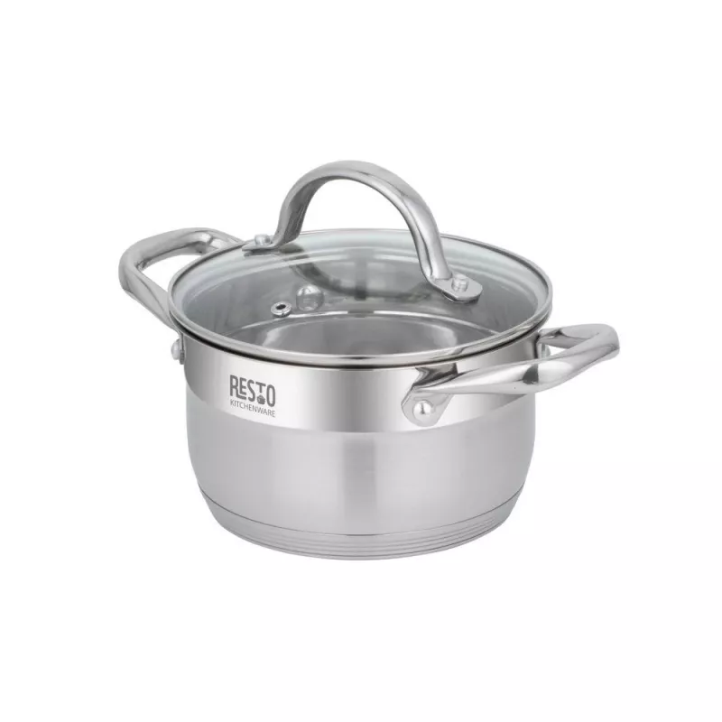 Στρογγυλή κατσαρόλα ανοξείδωτου χάλυβα Resto Kitchenware Libra 1,9 L