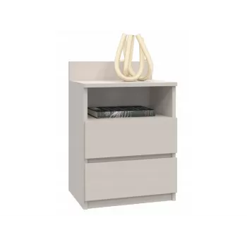 Κομοδίνο Top e shop Malwa με 2 συρτάρια, 40×32×59 cm, φινίρισμα Κασμίρ