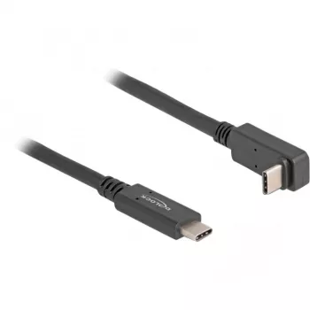 Καλώδιο USB DeLOCK USB Type-C αρσενικό σε USB Type-C αρσενικό 90° 2m 5 Gbit/s 4K PD 60W