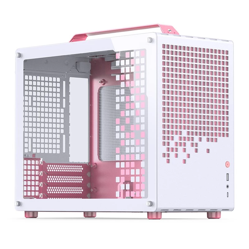 Κουτί JONSPLUS MATX Handle Case Z20 - λευκό-ροζ