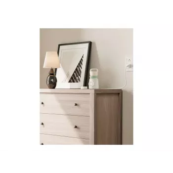 Θερμαντήρας μπιμπερό Momcozy MW003-WH12BA-A — Μπαταρία 80W, έλεγχος αφής, πράσινο/διαφανές/λευκό