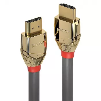 Lindy 15m Καλώδιο Standard HDMI, Gold Line, 15 m, HDMI Type A (Standard), HDMI Type A (Standard), Γκρι