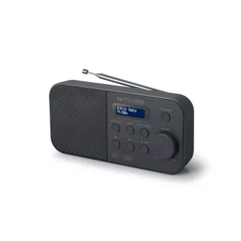 Muse M-109DB φορητό ραδιόφωνο, DAB+/FM PLL, οθόνη LCD, ξυπνητήρι, μπαταρίες/ρεύμα, μαύρο