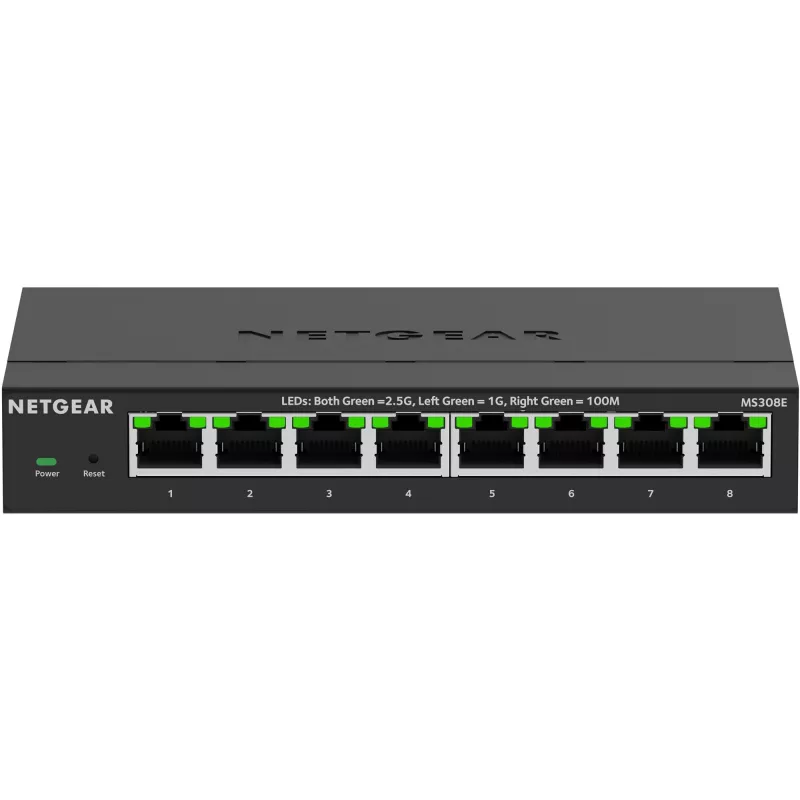 NETGEAR MS308E Unmanaged 2.5G Ethernet (100/1000/2500) μαύρο