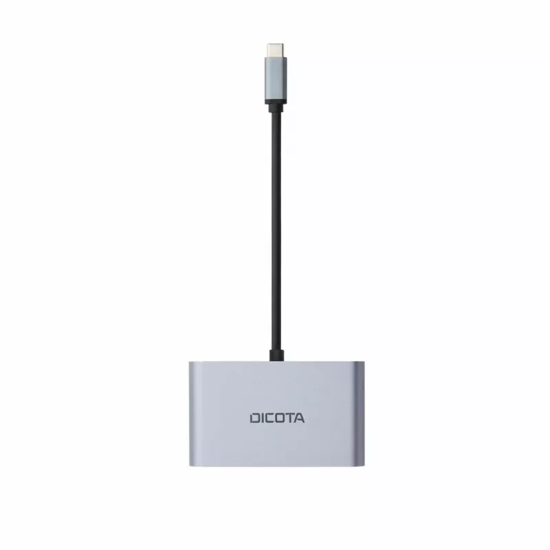 DICOTA D32064 Σταθμός σύνδεσης φορητών συσκευών Tablet/Smartphone/Laptop Ασημί
