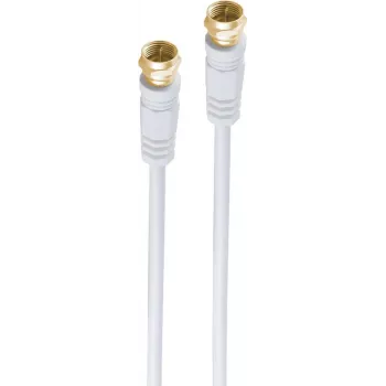 Ομοαξονικό καλώδιο ShiverPeaks BS80098-G-128CP 10 m F λευκό