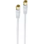 Ομοαξονικό καλώδιο ShiverPeaks BS80098-G-128CP 10 m F λευκό