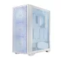 Κουτί PC LOGIC Dart Pro Midi ARGB λευκό — Midi Tower, ATX, 456×200×385 mm, max. GPU 34 cm, ύψος ψύκτρας CPU 155 mm, 3x120mm μπροστά + 1x120mm πίσω, USB 3.0 x2, USB-C x1