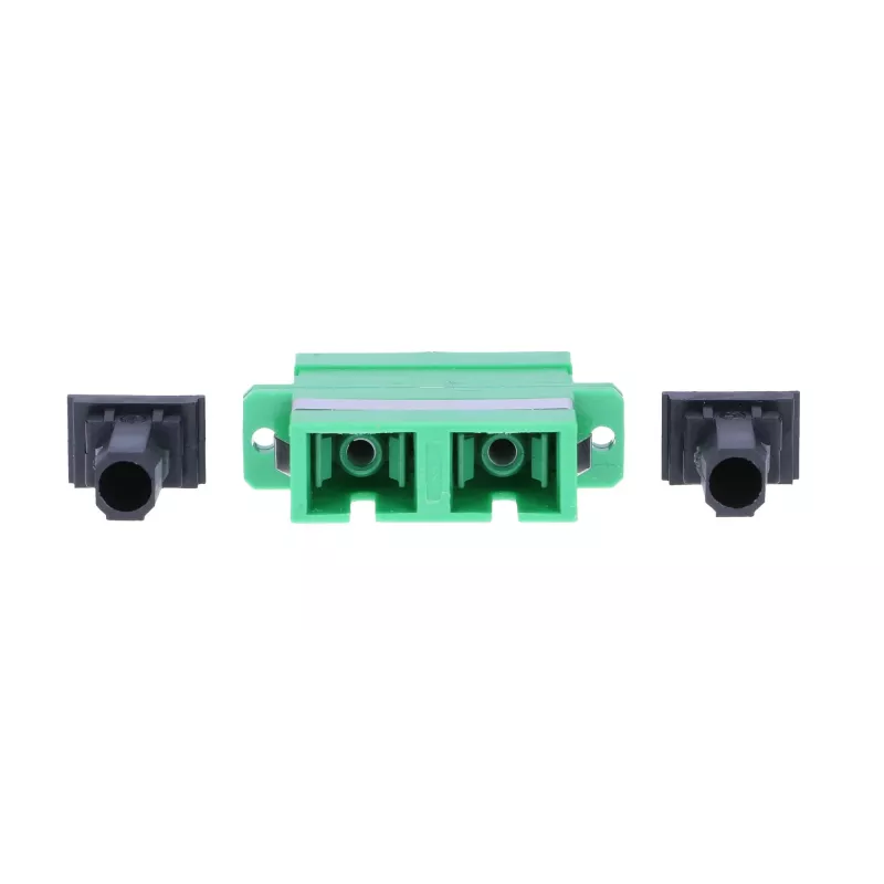Extralink SC/APC Duplex adapter, Singlemode, πράσινο
