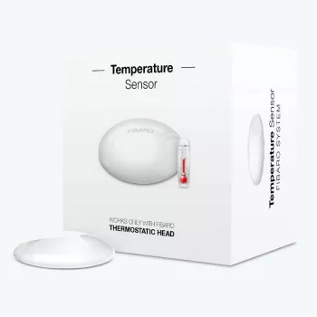 Αισθητήρας θερμοκρασίας Fibaro FGBRS-001 ελεύθερος χωρίς καλώδιο — εσωτερικός, 2400 MHz, CR2032, ακρίβεια ±0,5°C