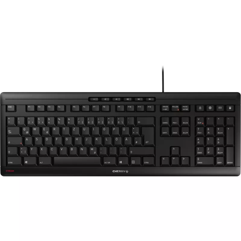 CHERRY STREAM JK-8500DE-2 Πληκτρολόγιο γραφείου USB QWERTZ Γερμανικό Μαύρο