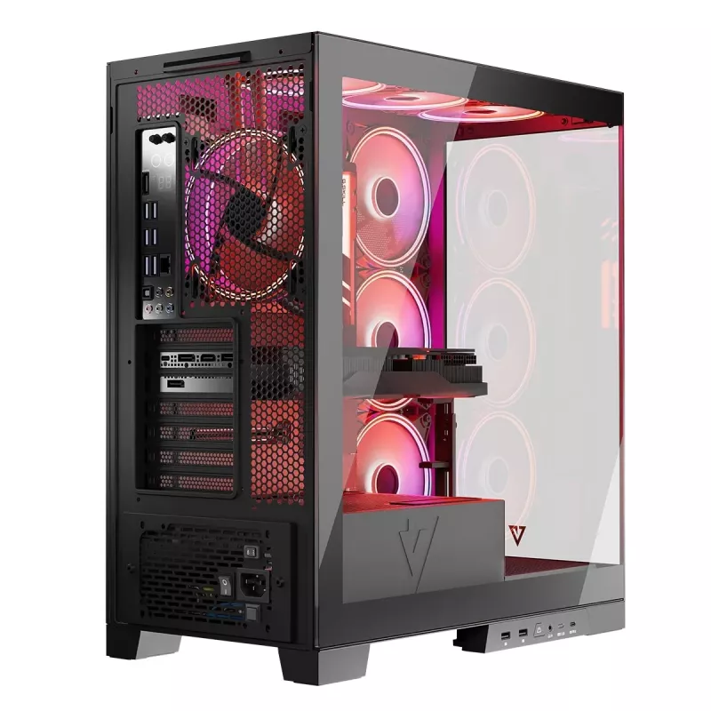 Κουτί PC MODECOM Volcano SPACE APEX ARGB Midi Tower, Γυαλί Tempered, USB-C, Υποστηρίζει ATX/microATX/Mini-ITX, GPU έως 430 mm, Ψύκτρα CPU έως 180 mm