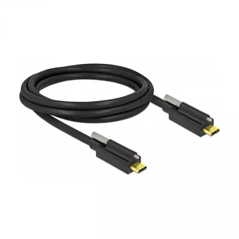Καλώδιο USB Type-C DeLOCK 84138 2 m μαύρο
