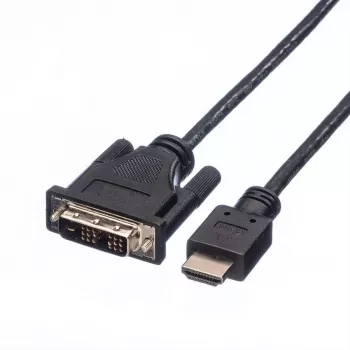 ROLINE καλώδιο αντάπτορα HDMI σε DVI-D (Single Link) - 1,5m - μαύρο (11.04.5516)