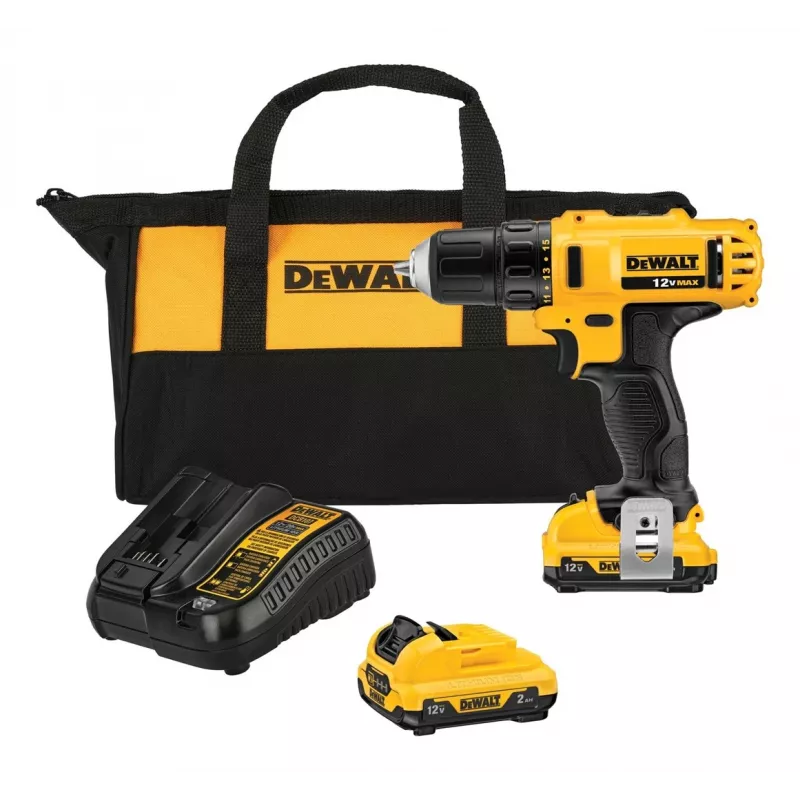 DeWALT DCD Κρουστικό δραπανοκατσάβιδο μπαταρίας 10,8V Li-Ion, Ευρωπαϊκό βύσμα