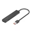 Hub πολλαπλών θυρών 5 σε 1 USB 3.2 Gen 2 Vention CHOBB — 5 θύρες (4× USB 3.2 Gen 2 Type-A, 1× USB 3.2 Gen 1 Type-A), 0,15 m, ABS, μαύρο