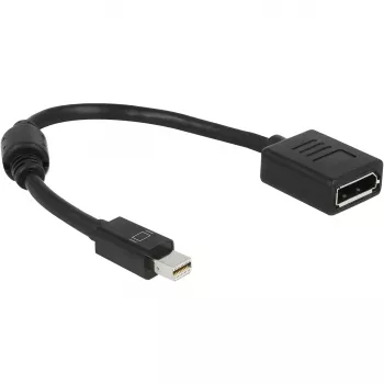 Καλώδιο DisplayPort DeLOCK 65554 Mini DisplayPort 0,21 m μαύρο