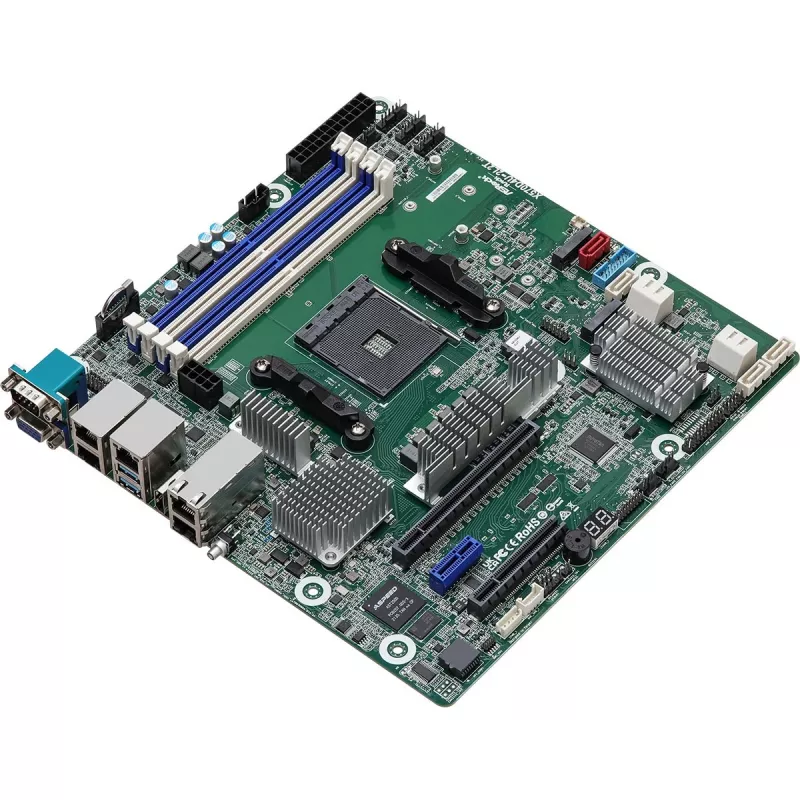ASRock X570D4U-2L2T/BCM Μητρική AMD X570 Υποδοχή AM4 micro ATX